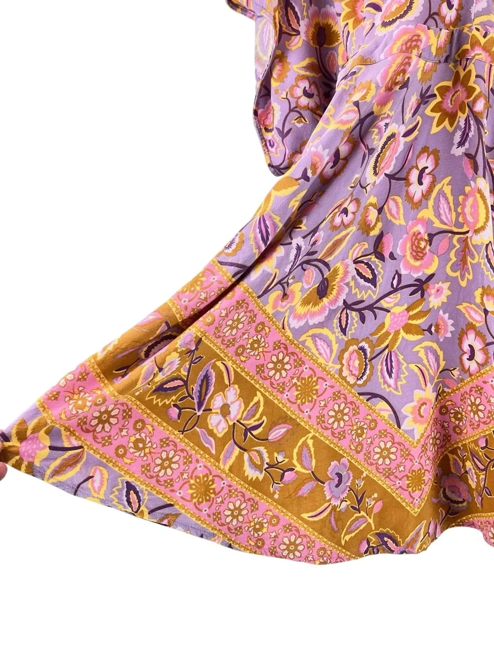 Spell & The Gypsy Lolita Play Dress in Lover Floral Paisley Boho Print Sz S - Picture 8 of 14